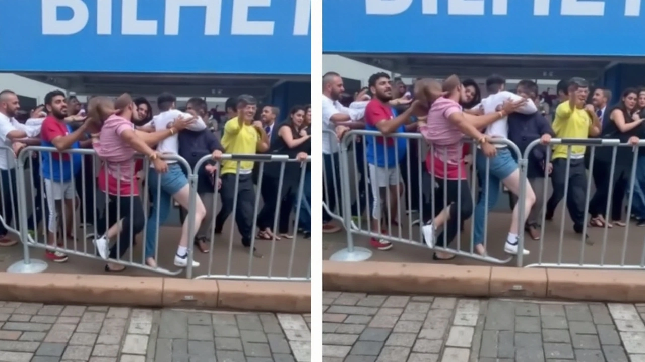 Confronto Físico Entre Torcedores do Flamengo na Arena Fonte Nova em Dia de Venda de Ingressos